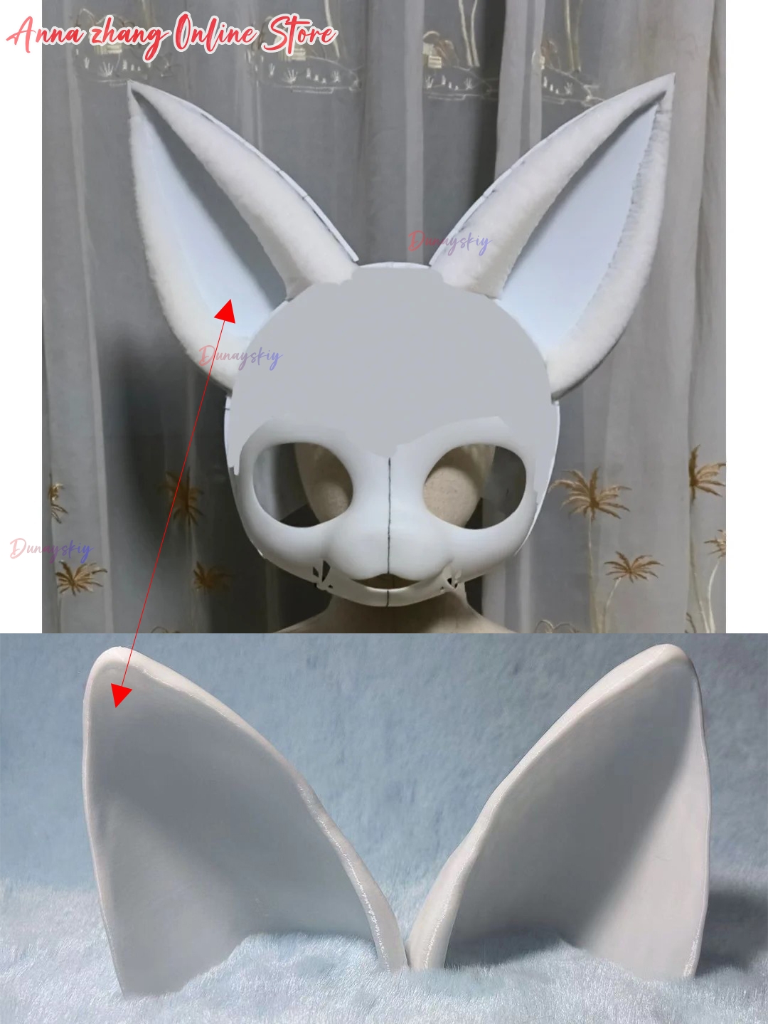 Cosplay Prop 3D Print - Kemono Fursuit Kigurumi Zubehör Katze Ohr