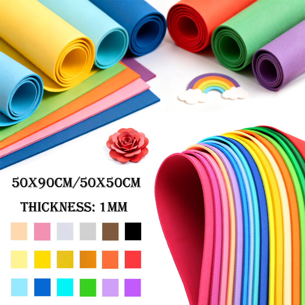 Eva Foam Sheet - 1/18 Stück bunte EVA-Schaumstoffbögen, 1 mm