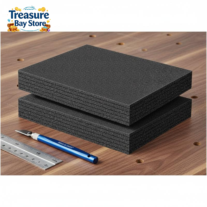 Eva Foam Sheet - 1 Stück zuschneidbare Polyethylenschaumplatte, stoßfeste PE-Schaumstoffeinlage