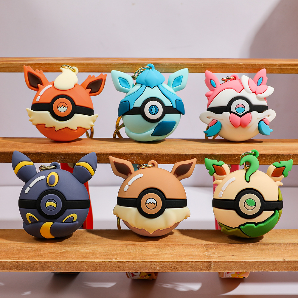 Cartoon Pokemon Pokeball Schlü – Pokeball Cosplay Prop Bewertung und Preis