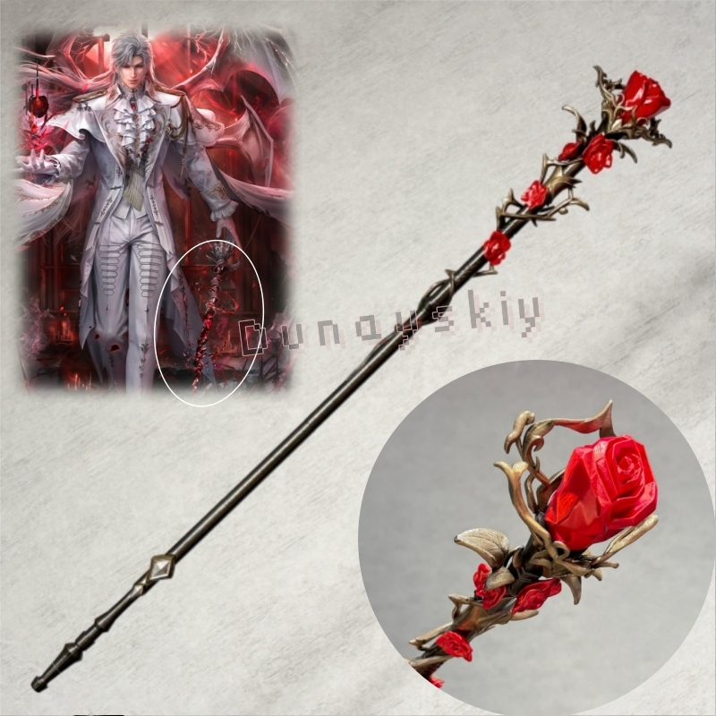 Sylus Staff Silver Wing Demon  – Cosplay Prop 3D Print Bewertung und Preis