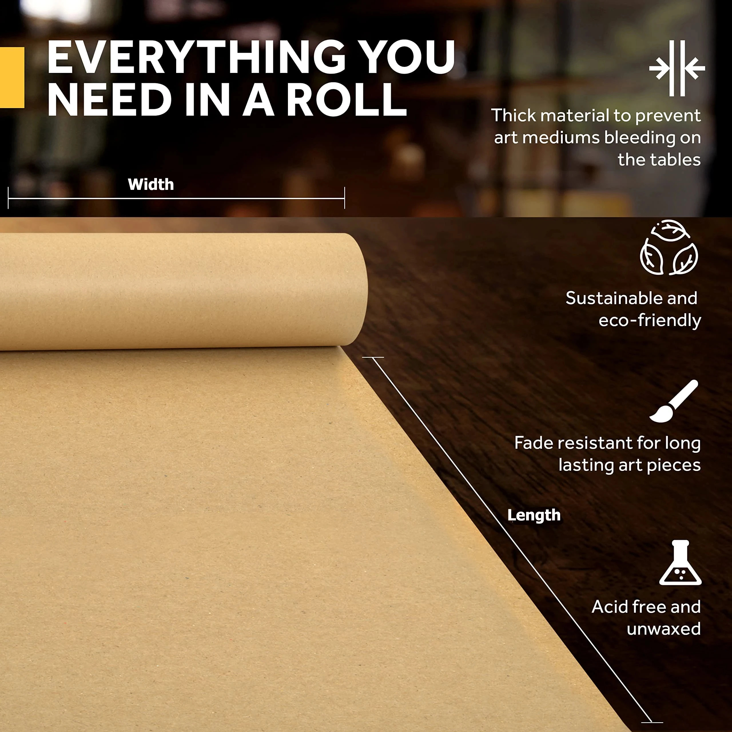 Braunes Kraftpapier, ideal zum – Craft Foam Roll Bewertung und Preis