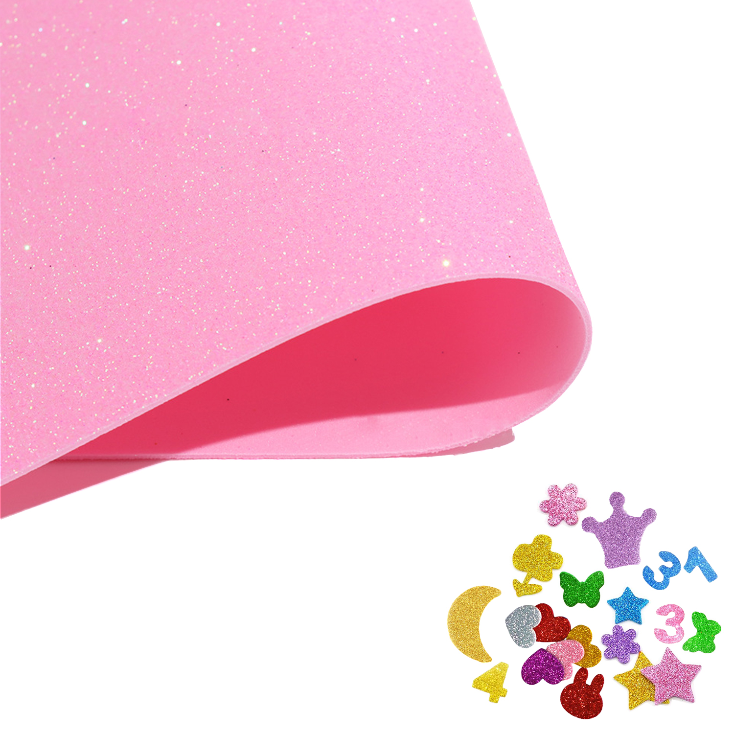 1 Stück glitzernde goldene EVA – Eva Foam Sheet Bewertung und Preis