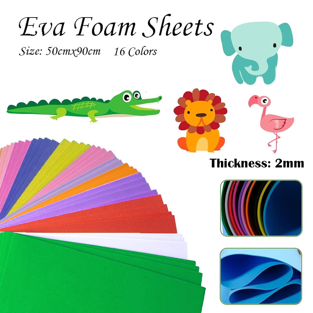 16 Farben bunte EVA-Schaumstof – Eva Foam Sheet Bewertung und Preis